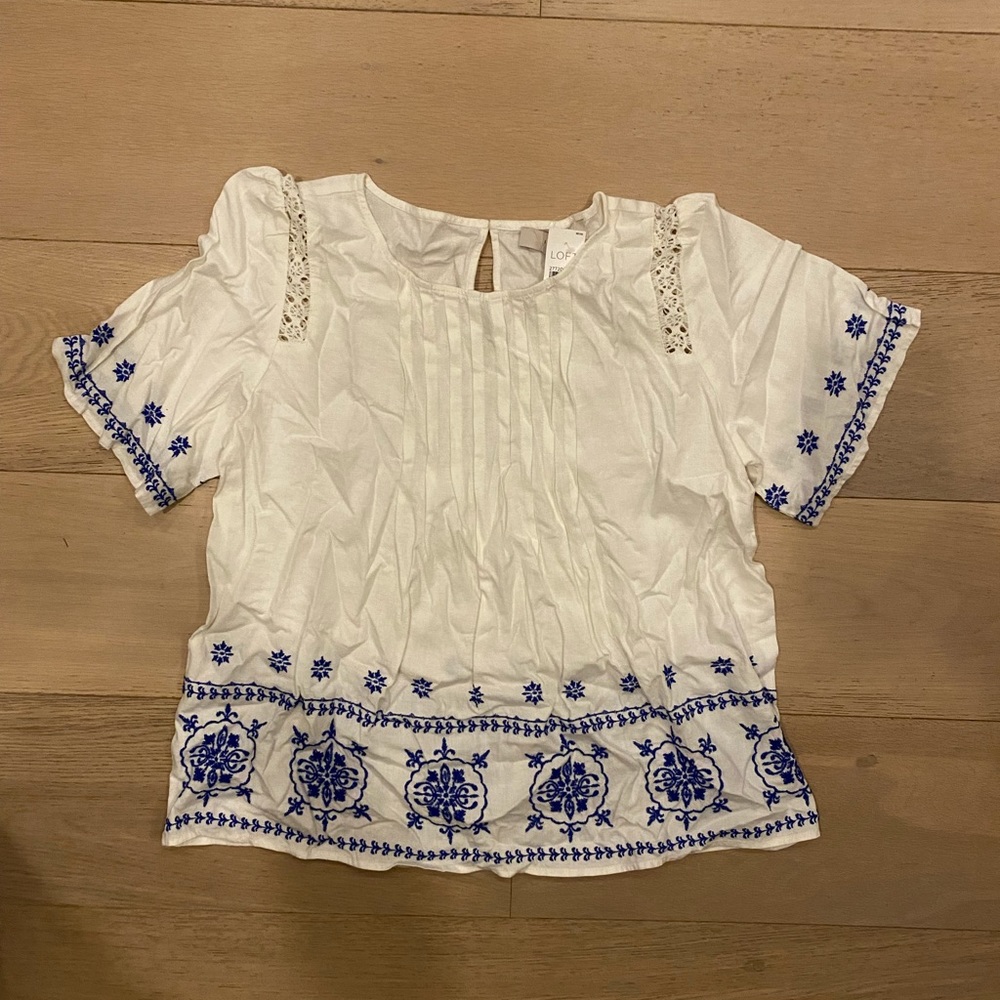 Loft linen top size small